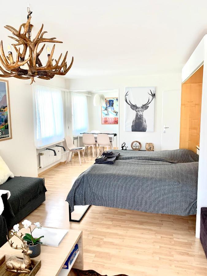 Holiday Apartment Bolgen - Close To Everything! Bolgen, Jakobshorn, Bus Stop, Train Station, Supermarket, Ski School, Ski Rentals, Restaurants And More! Davos Exteriér fotografie